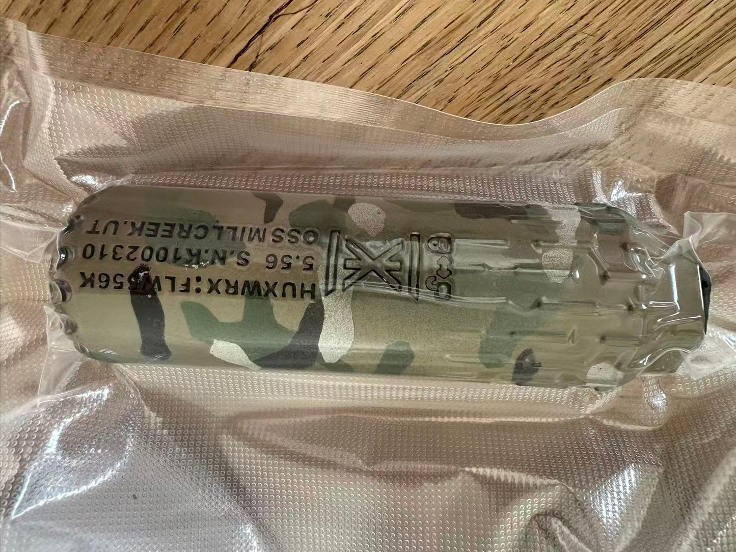 Airsoft 14mm CCW HUXWRX Oss FLOW 3D print nylon model mock Suppressor