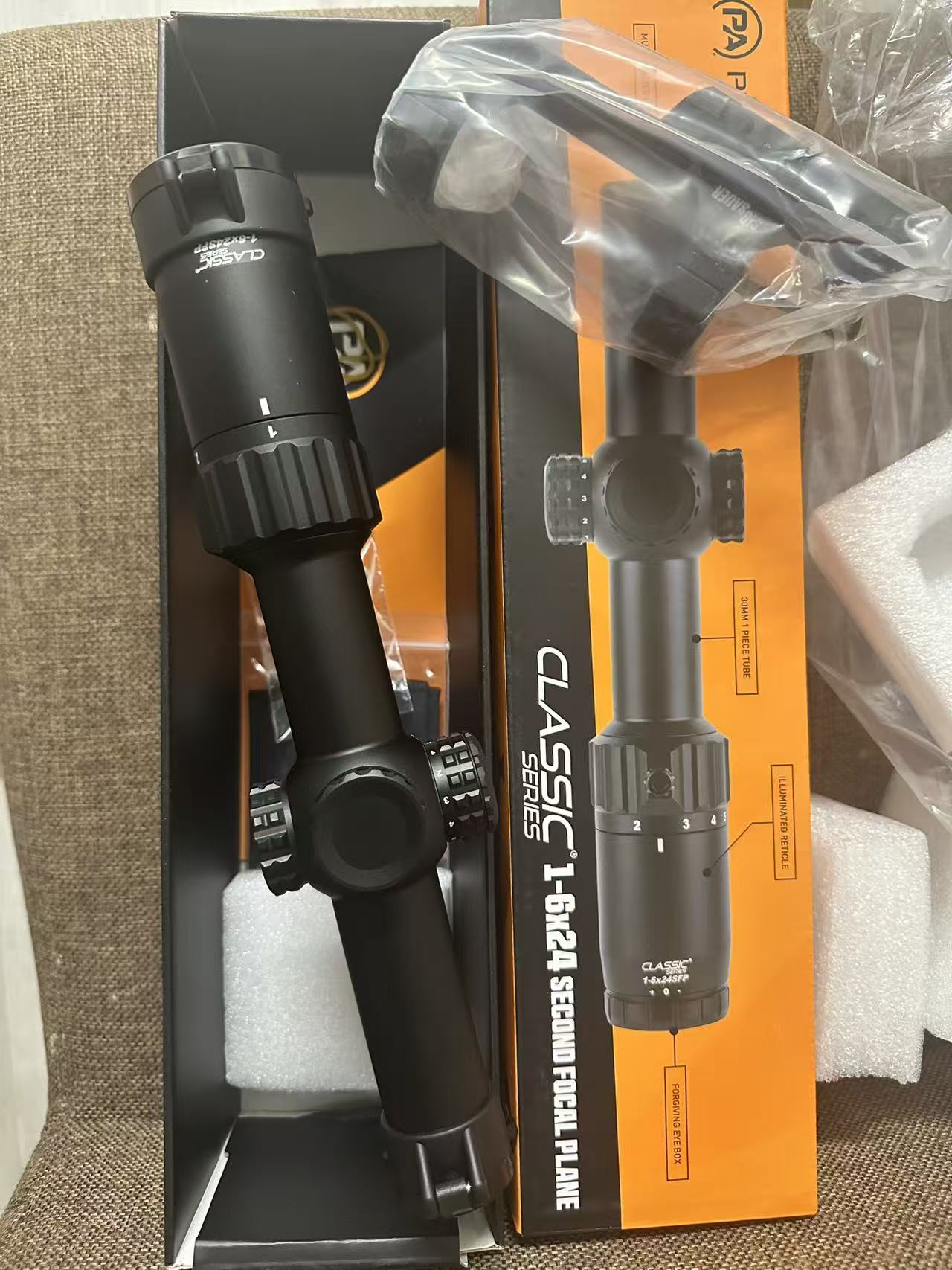 Primary Arms Classic Series 1-6x24 SFP Scope - Illuminated Duplex Reticle with Sig mount