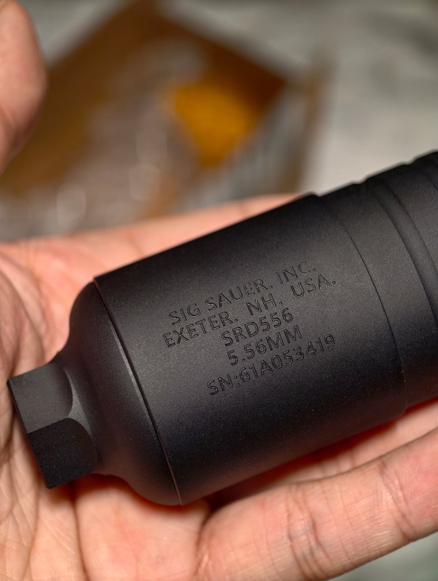 Airsoft Mock Suppressor – 14mm CCW, SRD762/SRD556 with QD muzzle break suppressor Replica
