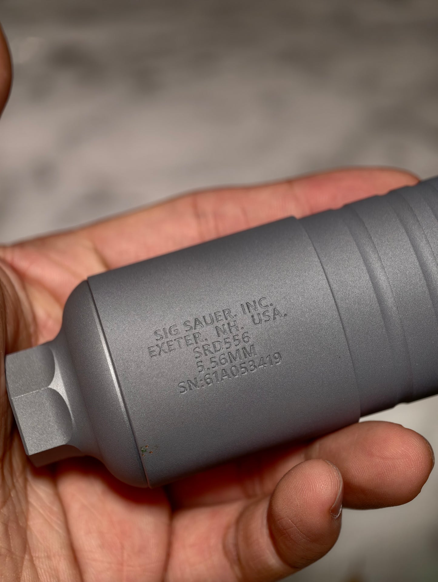 Airsoft Mock Suppressor – 14mm CCW, SRD762/SRD556 with QD muzzle break suppressor Replica