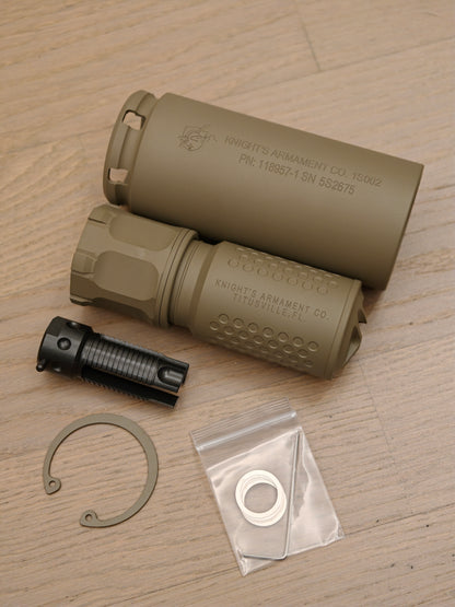 Angry Gun KAC Style QDC/MCQ-PRT Airsoft Mock Suppressor (14mm CCW)