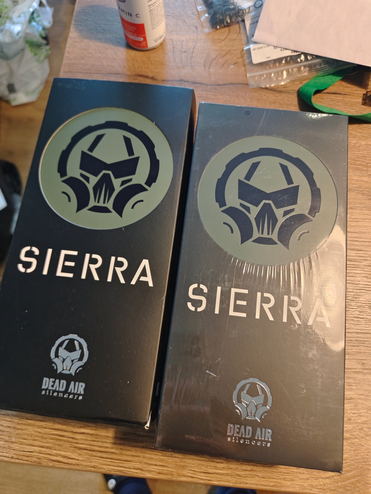 Airsoft Mock Suppressor – 14mm CCW, Dead Air Sierra 5 Suppressor Style + Muzzle Brake(Replica Only)