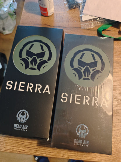 Airsoft Mock Suppressor – 14mm CCW, Dead Air Sierra 5 Suppressor Style + Muzzle Brake(Replica Only)