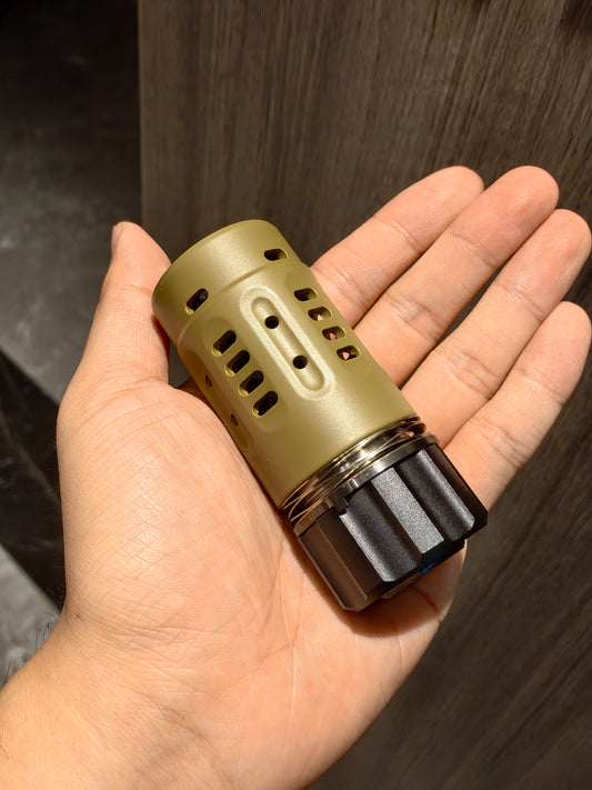 Airsoft Mock Suppressor – 14mm CCW, Dead Air PYRO2.0 N4 Suppressor Style + Muzzle Brake(Replica Only)