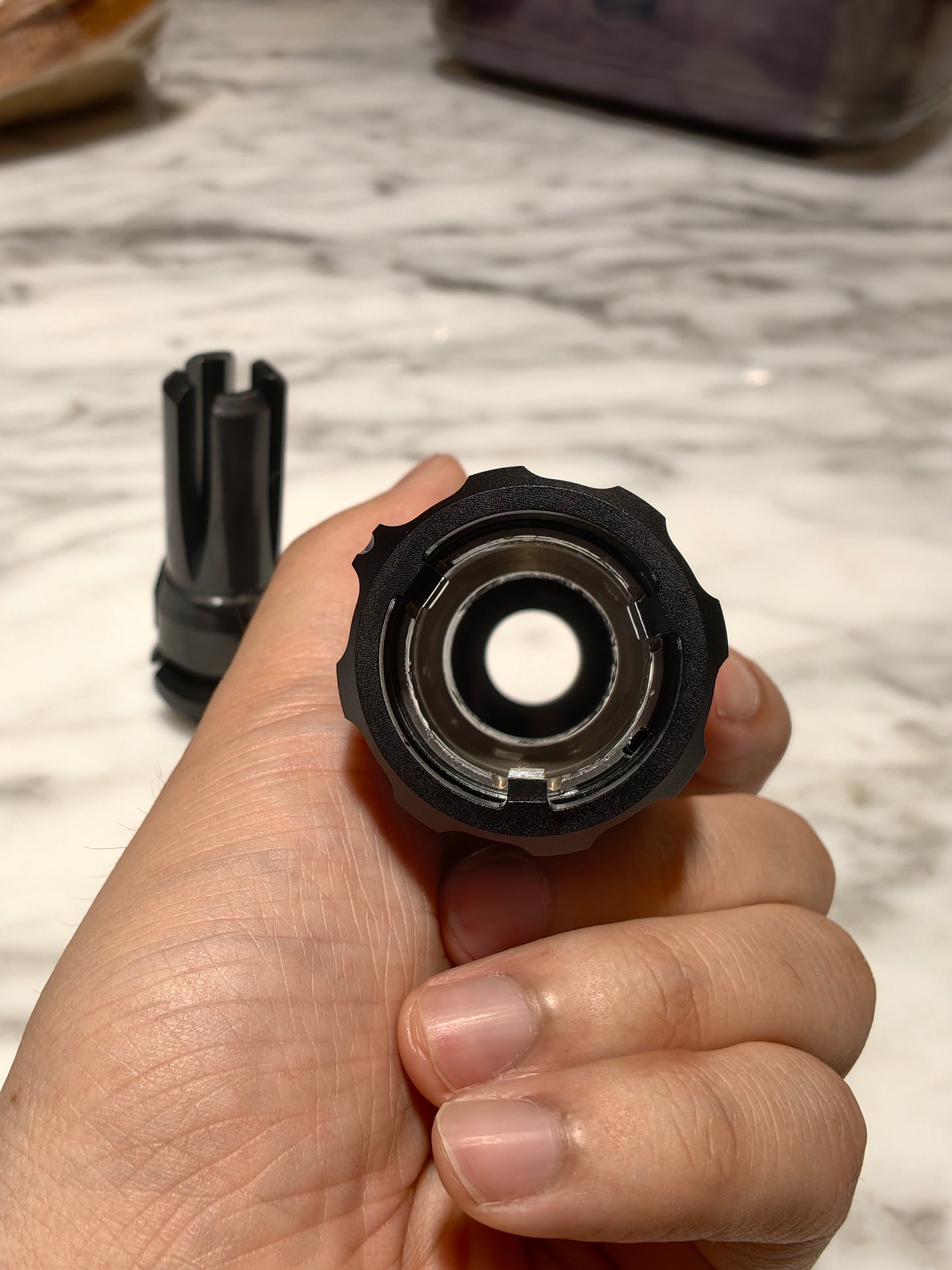 Airsoft Mock Suppressor – 14mm CCW, Dead Air PYRO2.0 N4 Suppressor Style + Muzzle Brake(Replica Only)