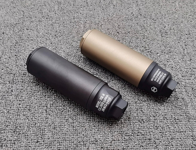Airsoft Mock Suppressor – 14mm CCW, MAXIM defense DSK Suppressor Style (Replica Only)