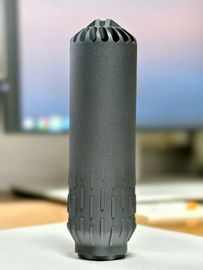 Airsoft 14mm CCW HUXWRX Oss FLOW 3D print nylon model mock Suppressor