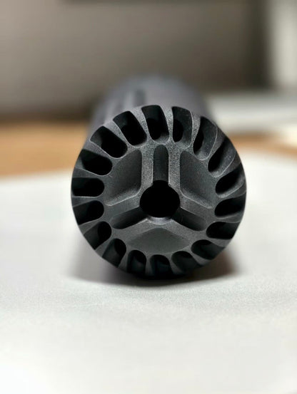 Airsoft 14mm CCW HUXWRX Oss FLOW 3D print nylon model mock Suppressor