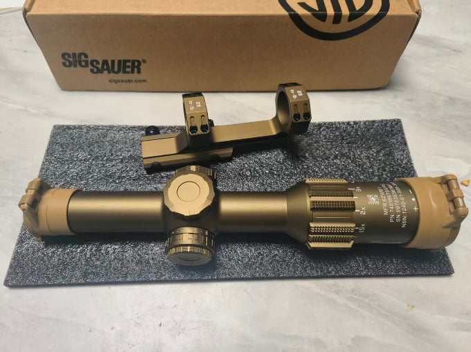 Holy Warrior TANGO6T-style 1-6x24 airsoft scope with bronze 30mm mount