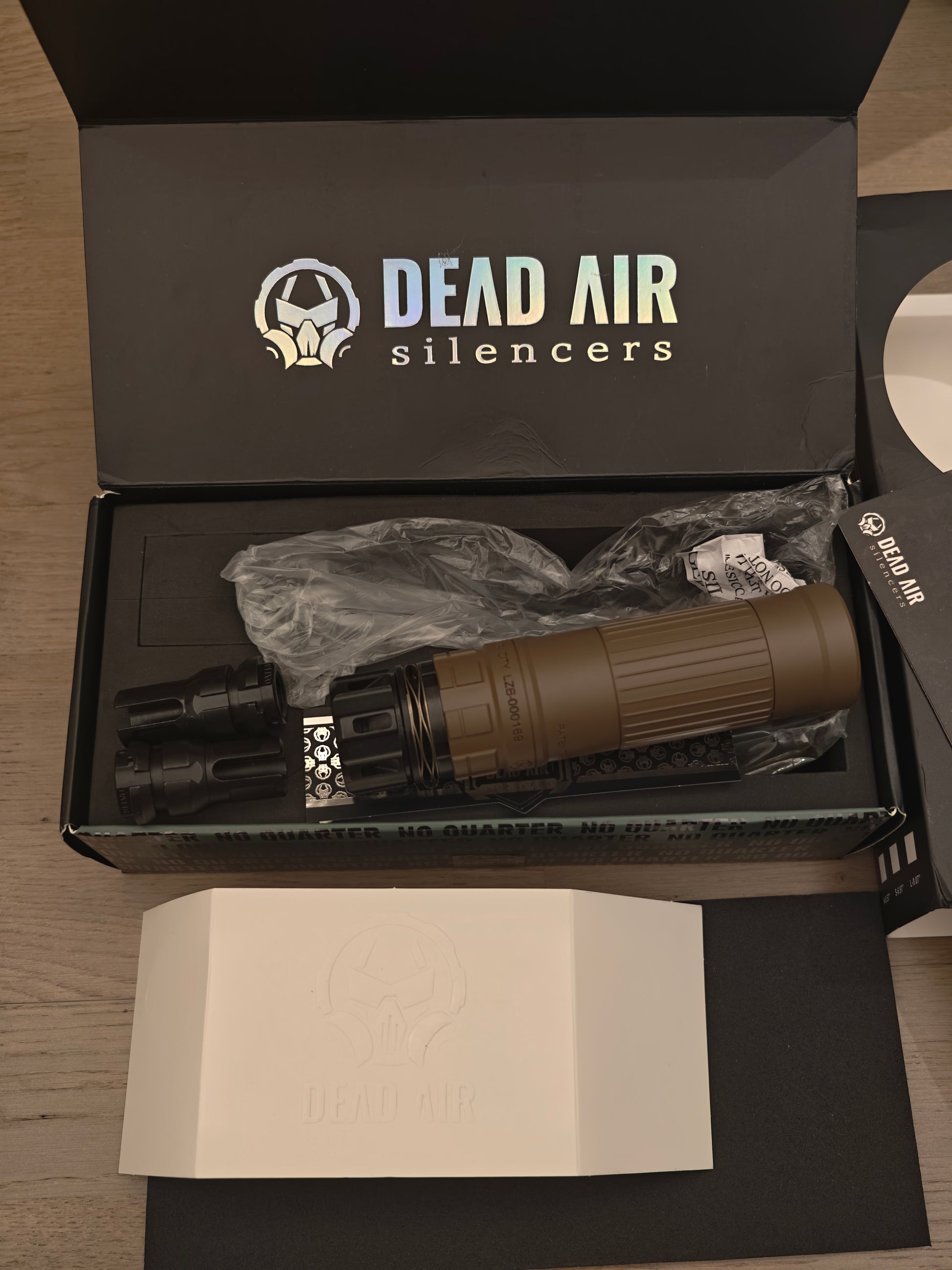 Airsoft Dead Air Lazarus 6 Style Mock Suppressor 14mm CCW included accessories for airsoft replica builds