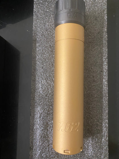 Airsoft Mock Suppressor – 14mm CCW, Sig SLX 762 Suppressor Style + Muzzle Brake (Replica Only)