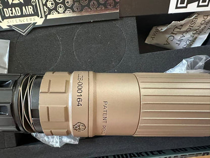 Airsoft Mock Suppressor – 14mm CCW, Dead Air lAZARUS 6 Suppressor Style + Muzzle Brake(Replica Only)