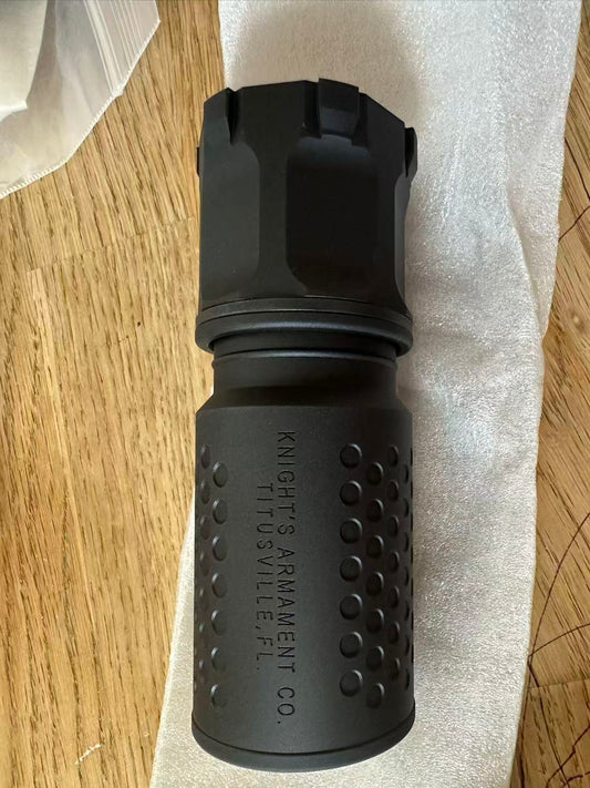 Airsoft Mock Suppressor – 14mm CCW, KS1 ANGRYGUN QDC/MCQ-PRT Suppressor Style + Muzzle Brake(Replica Only)