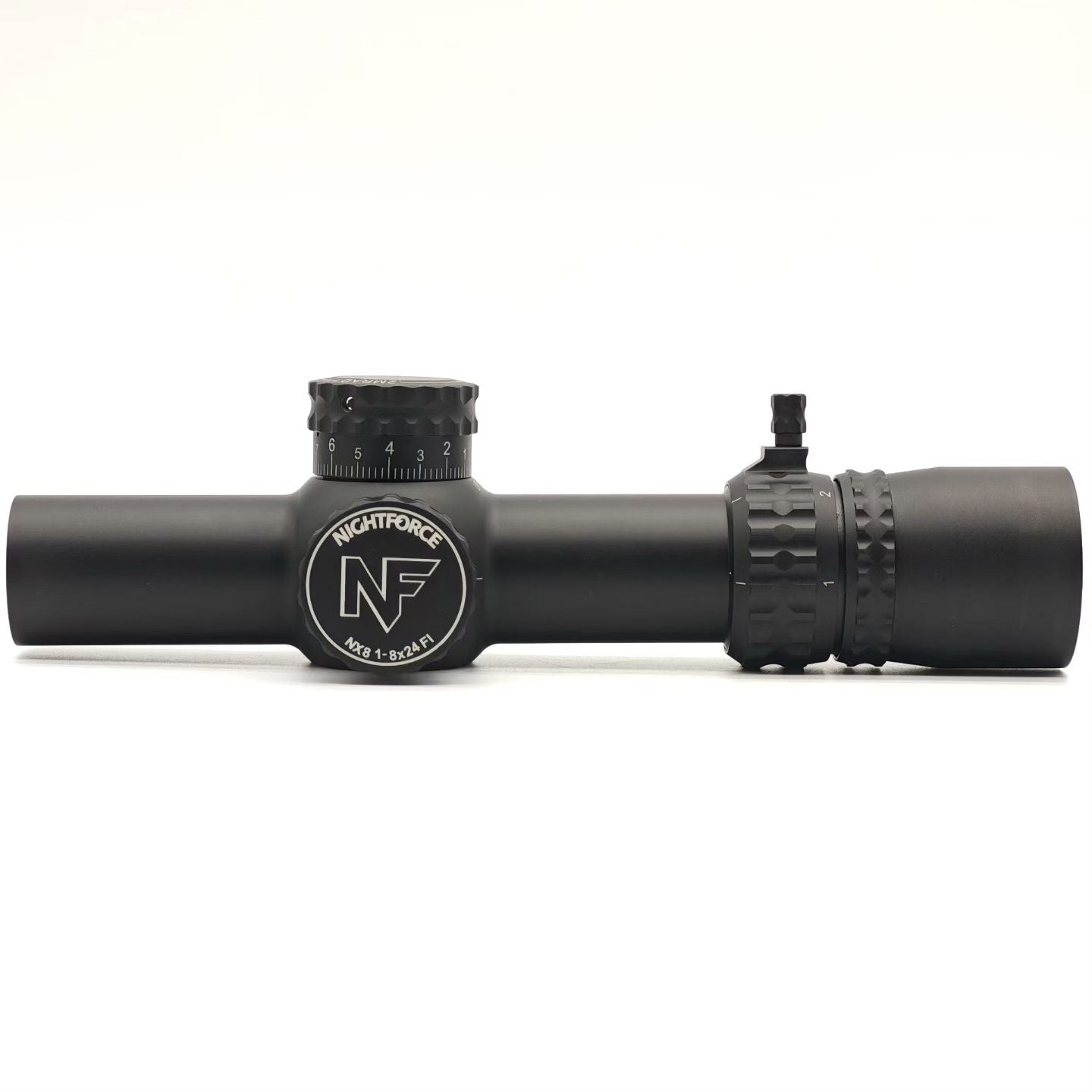 Holy Warrior NX8 1-8 F1 FFP 34mm Tube LPVO Riflescope Black with QD spuhr mount