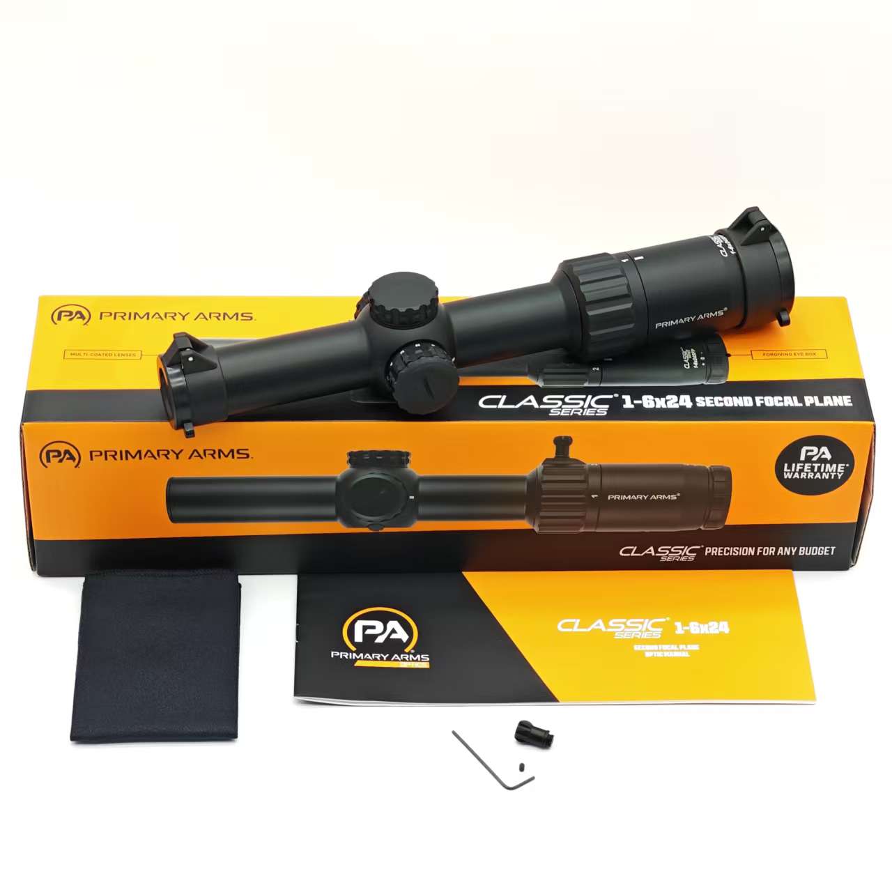 Primary Arms Classic Series 1-6x24 SFP Scope - Illuminated Duplex Reticle with Sig mount