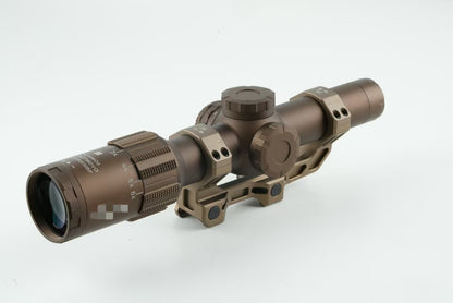 Holy Warrior TANGO6T 1-6x24 bronze airsoft scope objective lens and supplied 30mm mount