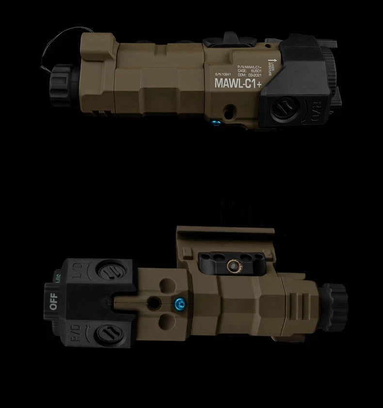 Airsoft MAWL-C1 Style Red Laser & Flashlight Module